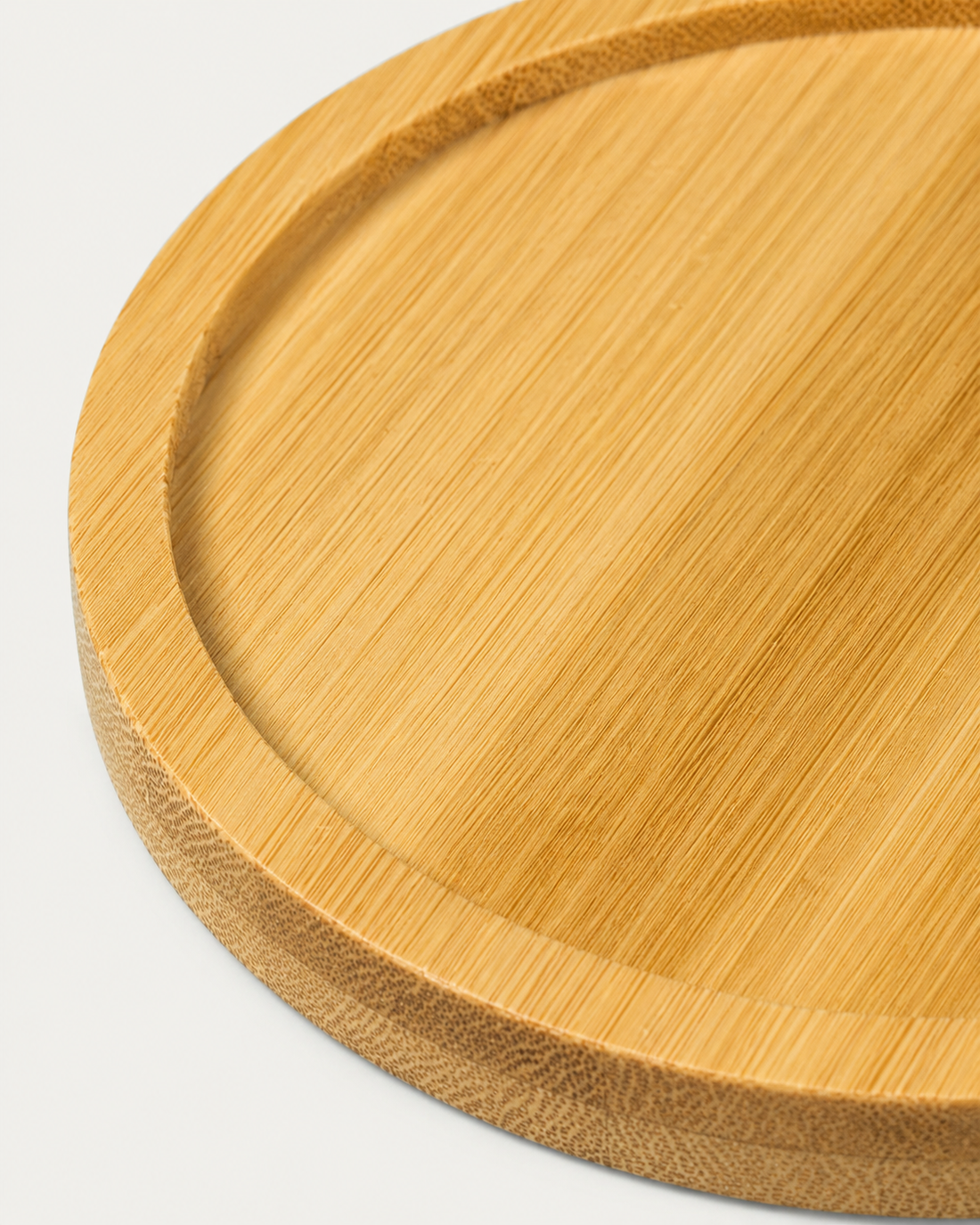 Bamboo Coaster Tray – close-up detail