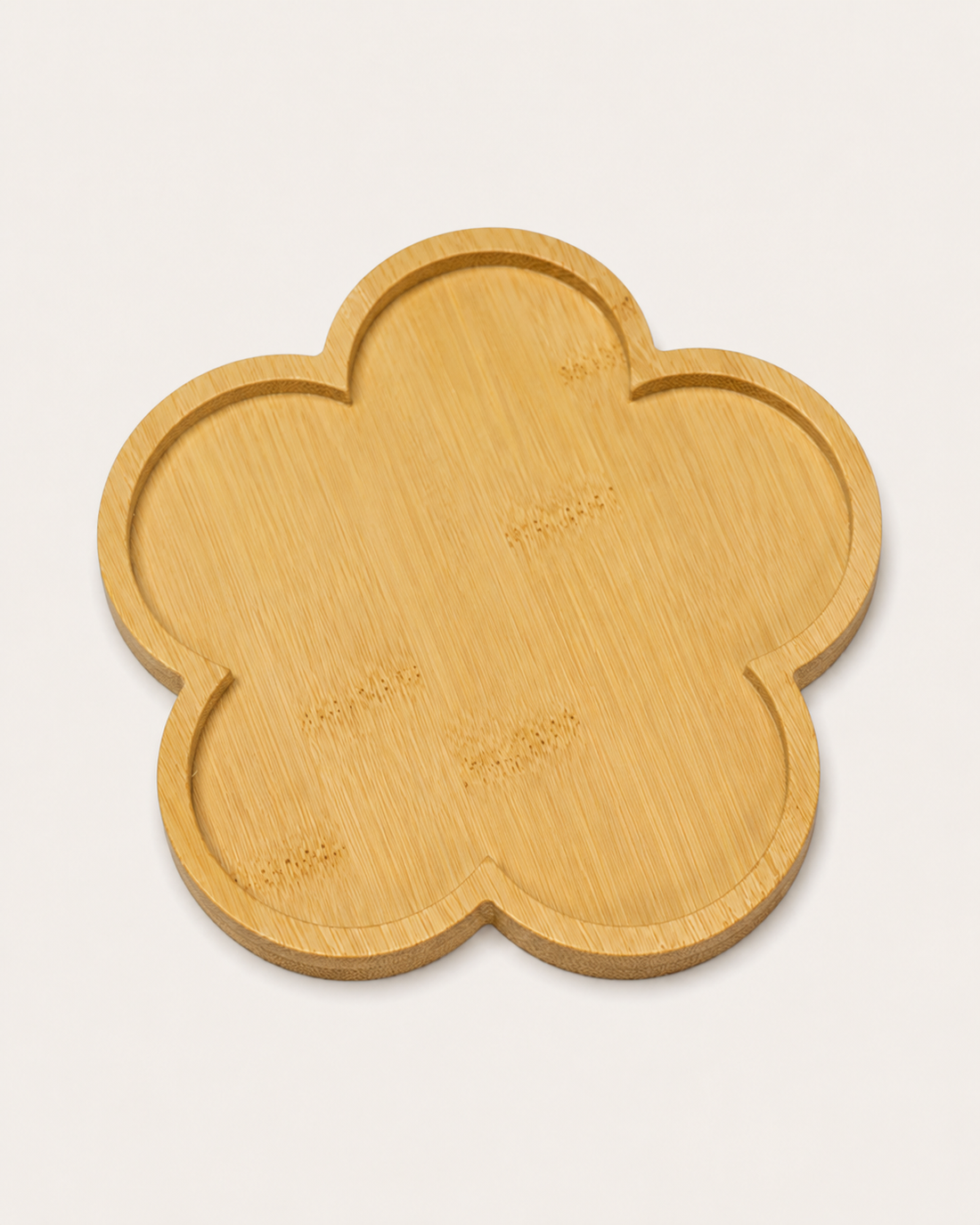 Bamboo Coaster Tray on white background