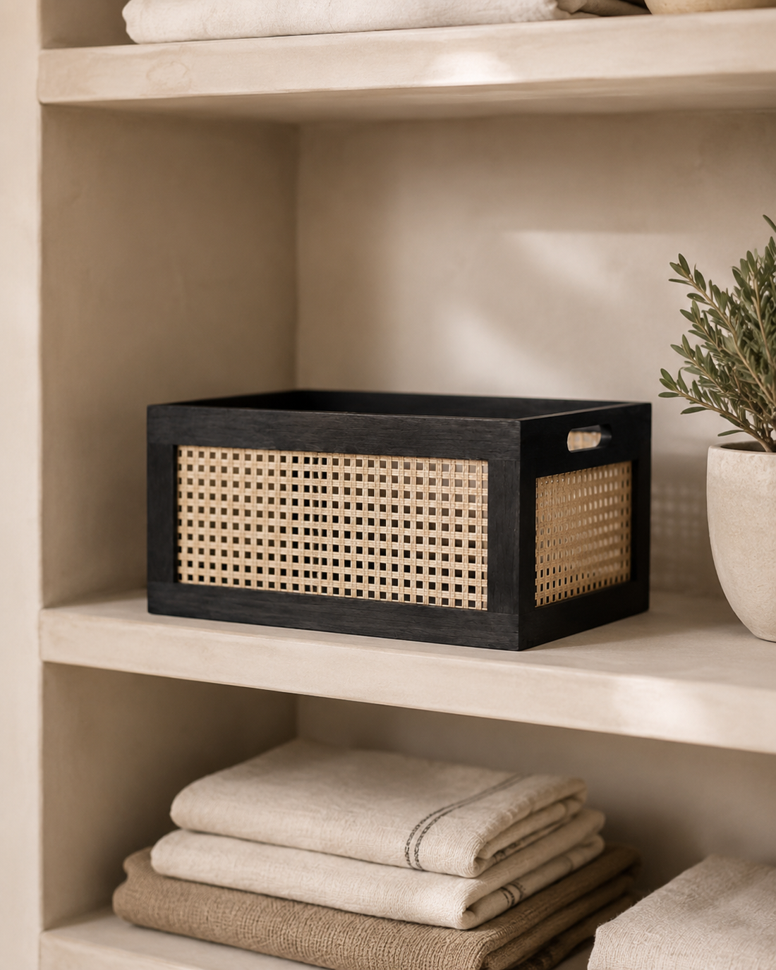 Woven Bamboo Storage Basket