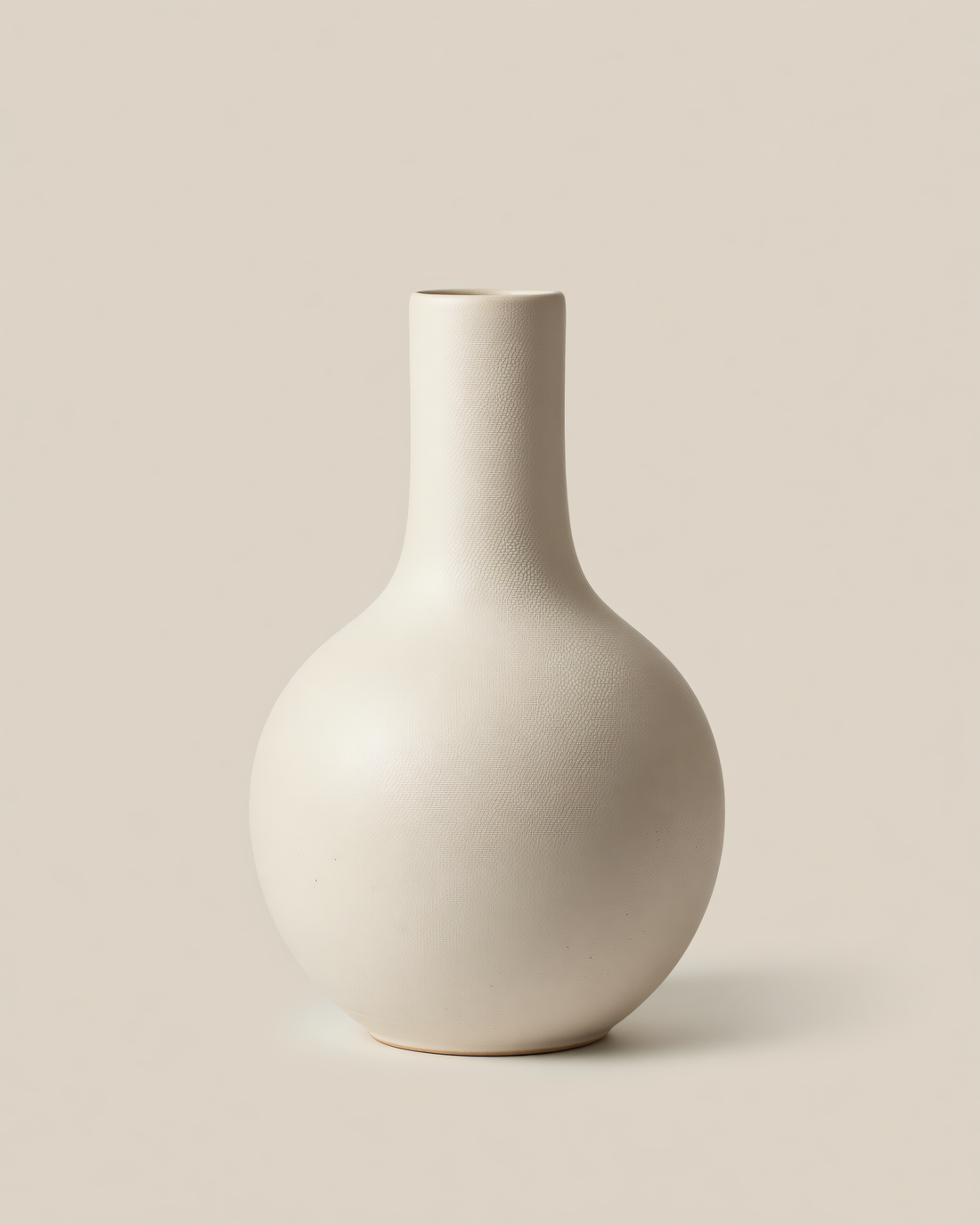 Component 2 of 3 — Bisque Vase Long Neck, mid, 8.8 × 12.4 cm