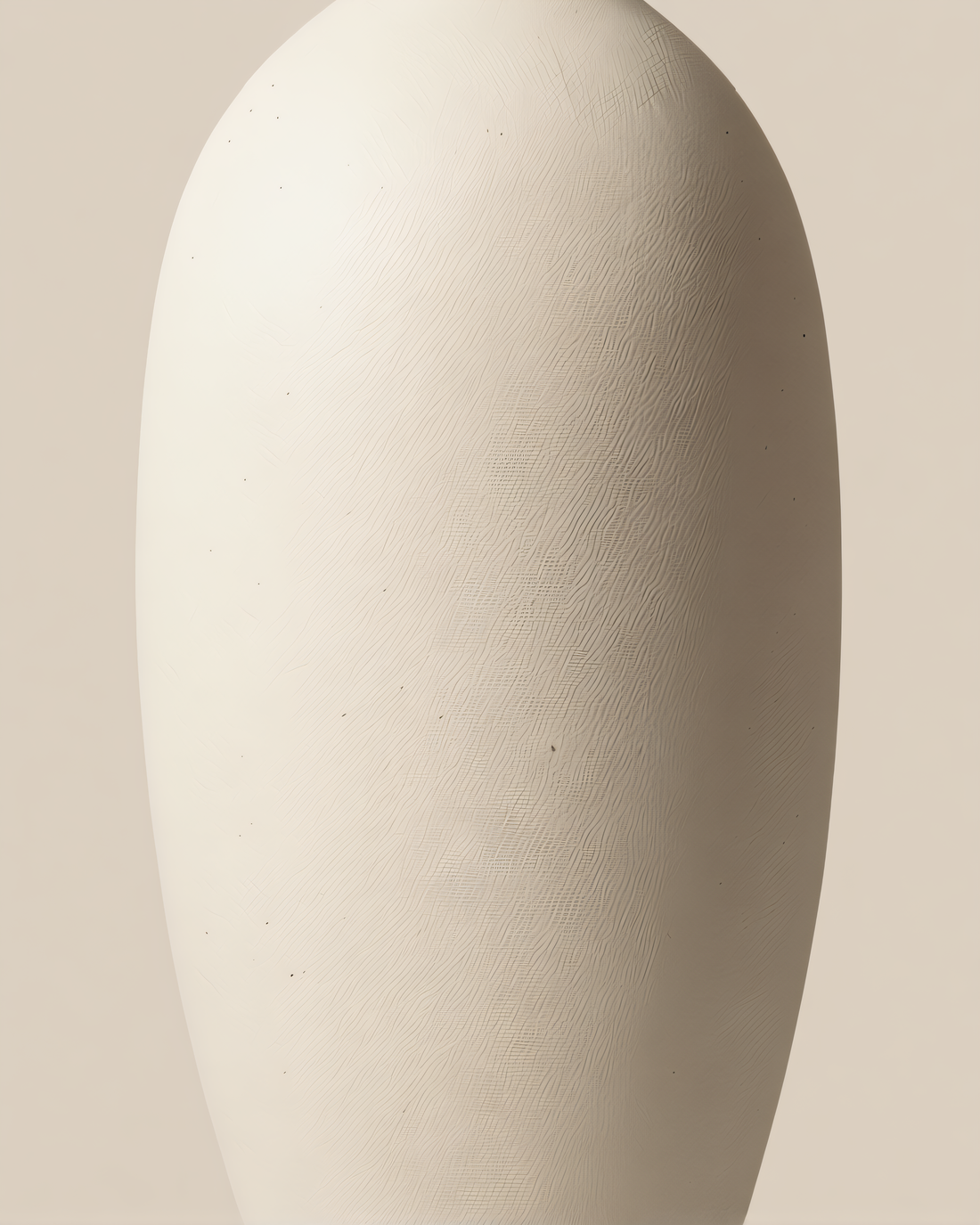 Bisque Vase — Slender – close-up detail