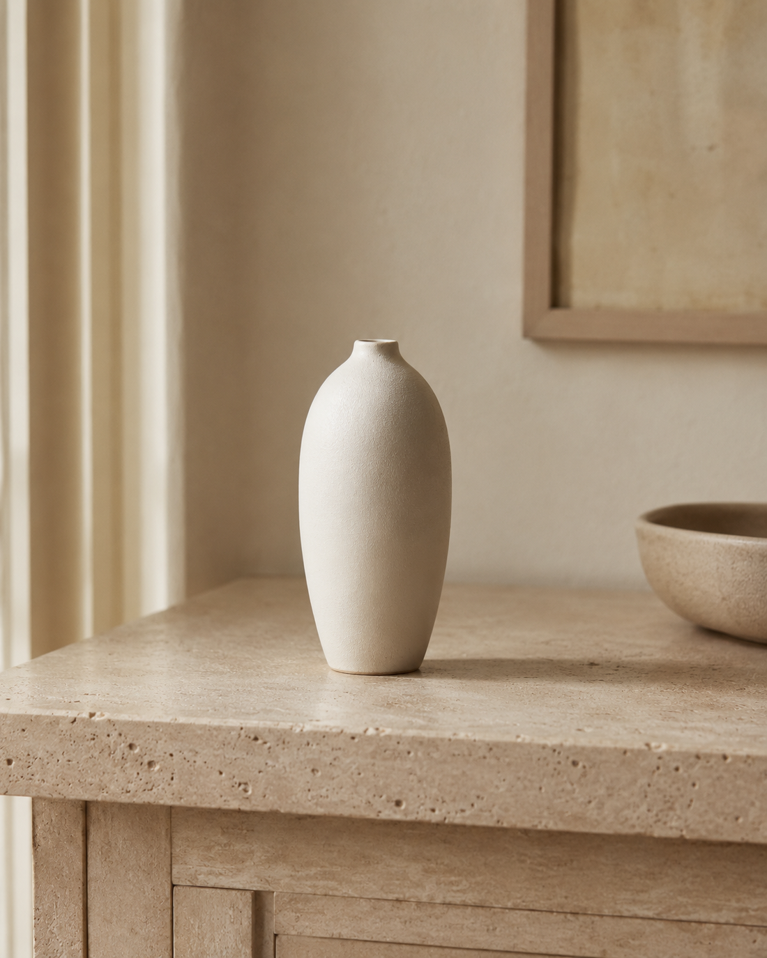 Bisque Vase — Slender