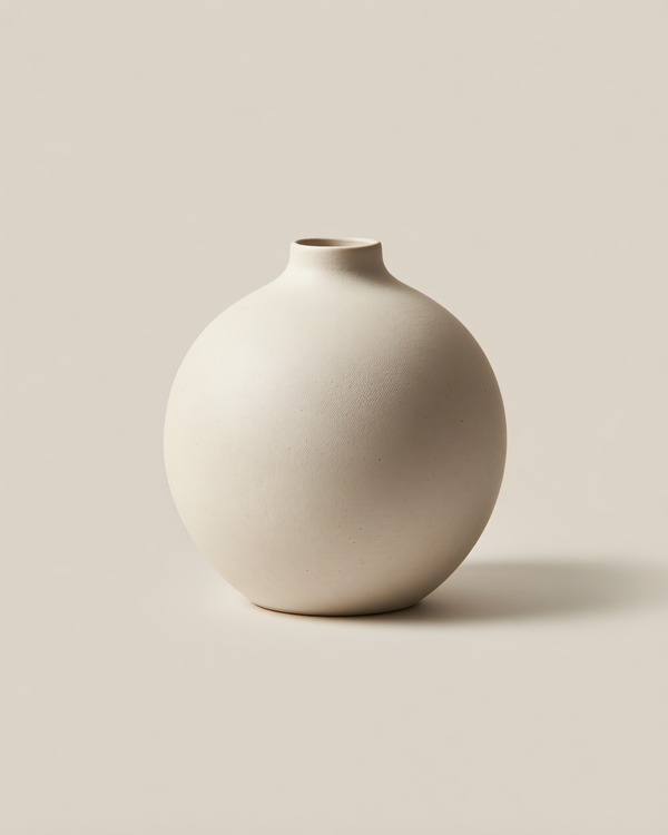 Bisque Vase — Sphere on white background