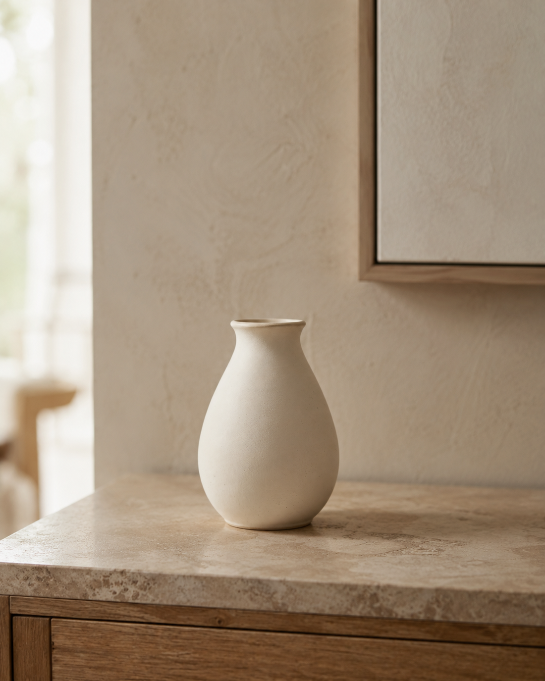 Bisque Vase — Urn
