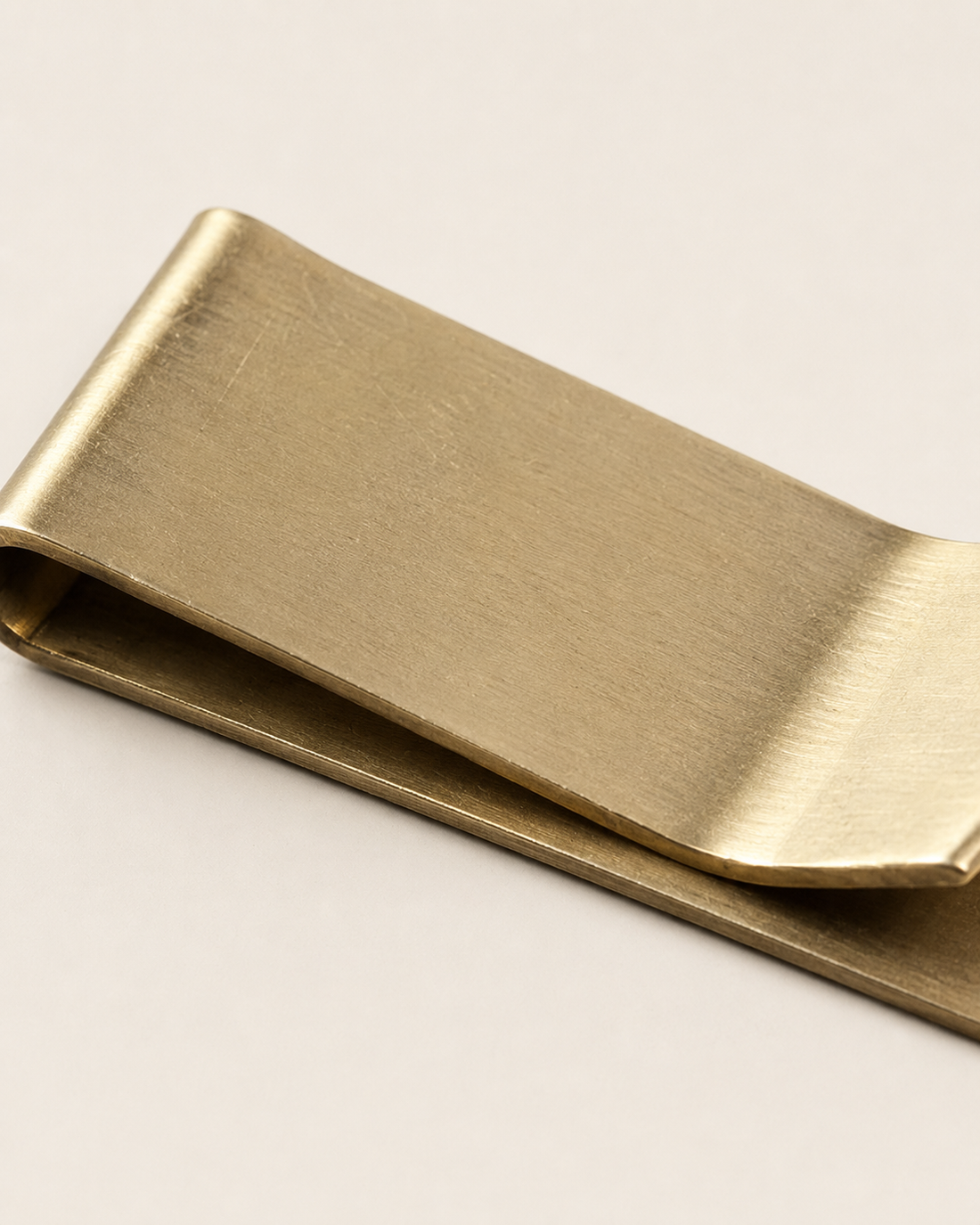 Brass Banknote Wallet - close-up detail