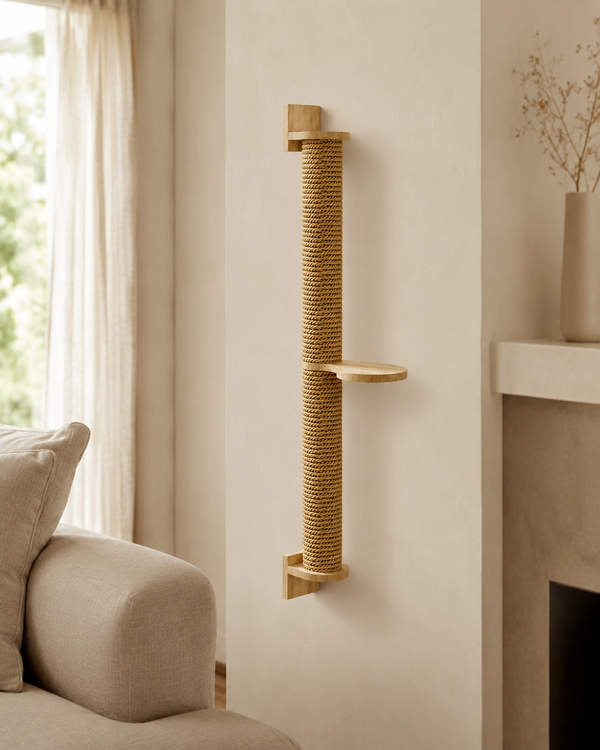 Cat Climbing Column