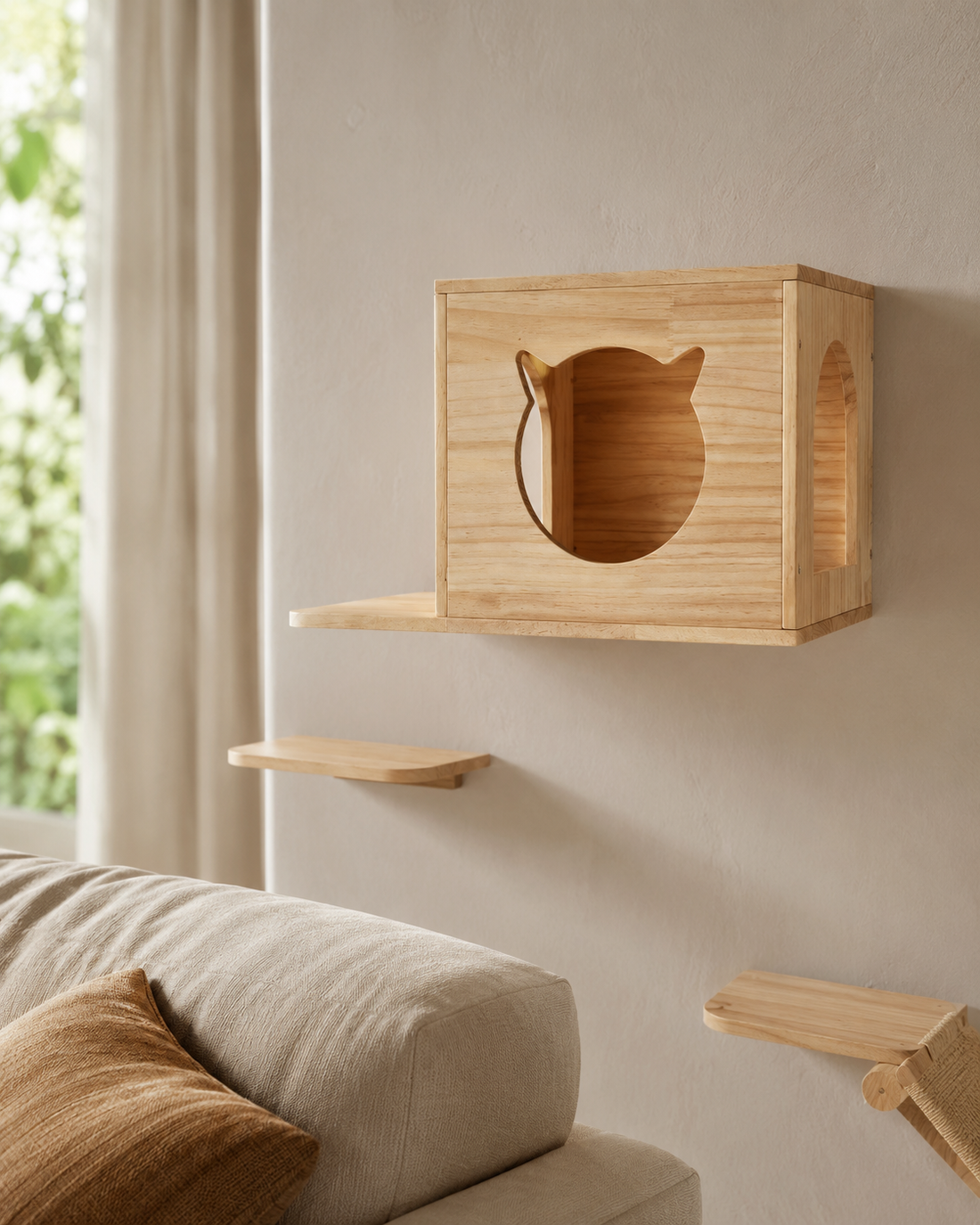 Cat Climbing House