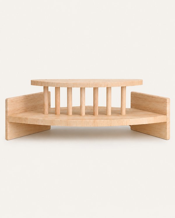 Component 4 of 4 — Cat Corner Wall Shelf, top perch, 31.5 × 31.5 × 15.5 cm