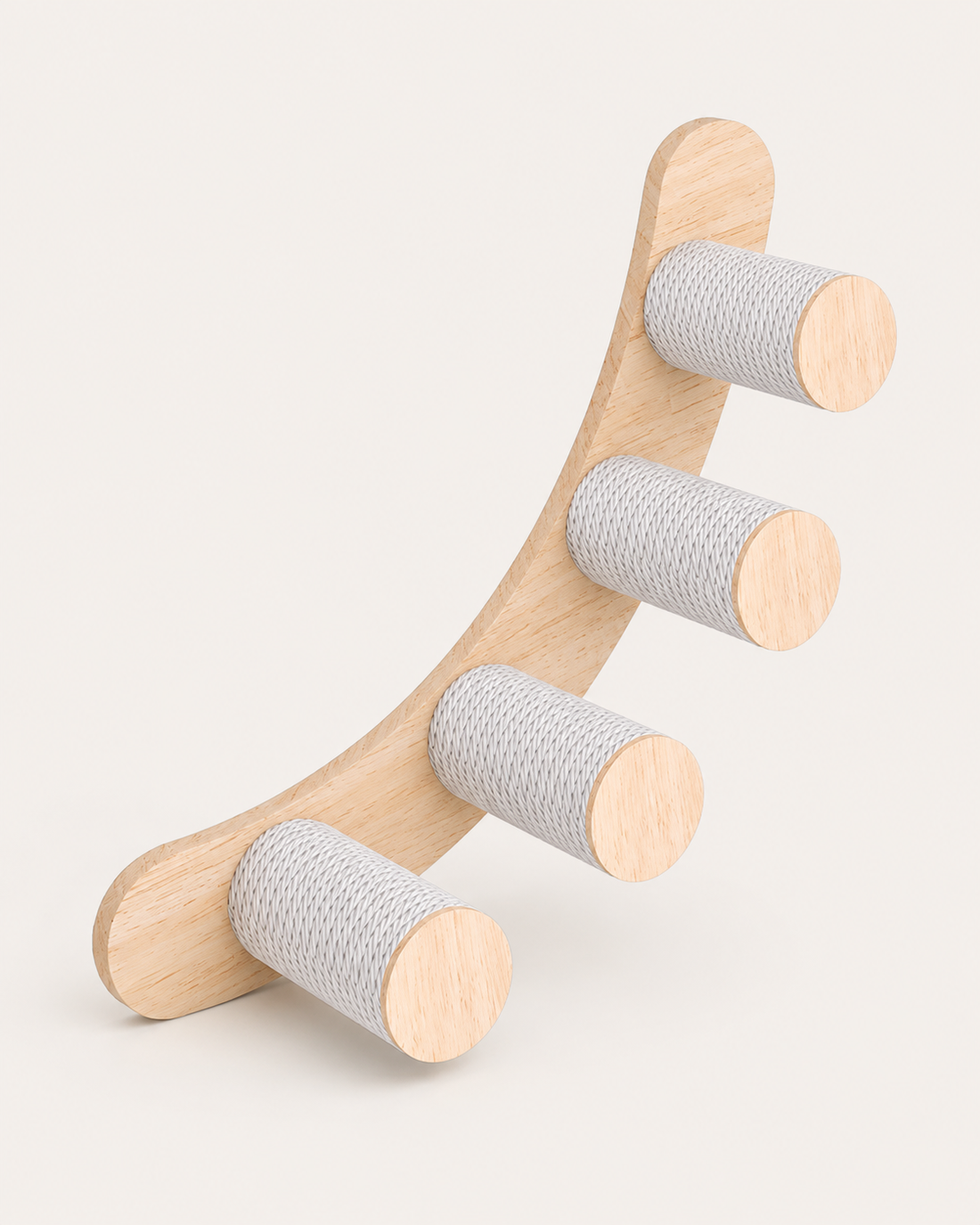 Cat Curved Rope Ladder on white background