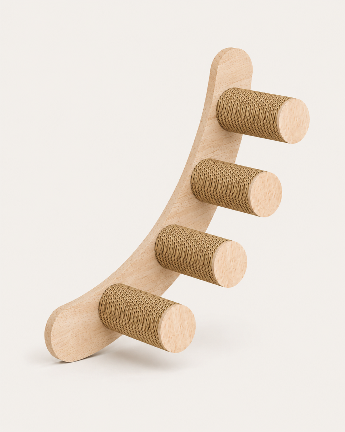 Cat Curved Rope Ladder on white background