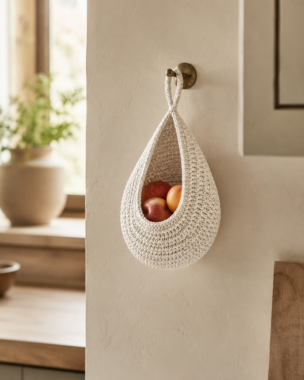 Hanging Fruit Net Basket - lifestyle