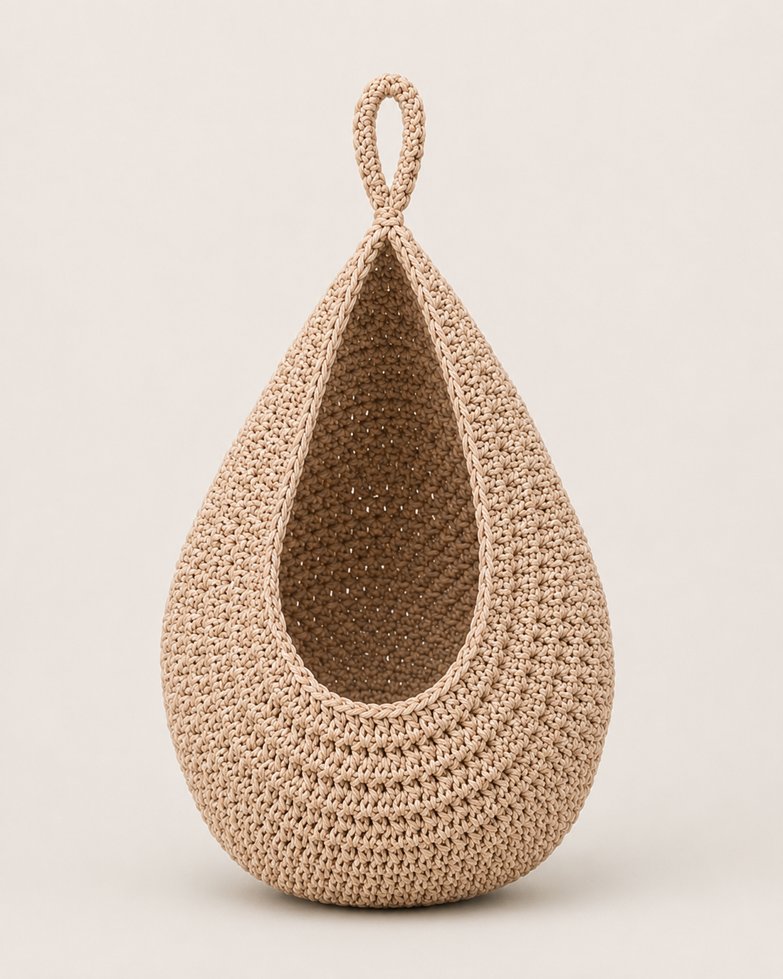 Hanging Fruit Net Basket - Cotton Rope