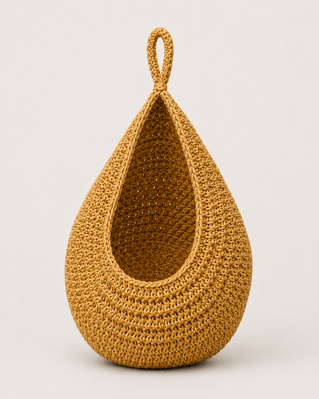 Hanging Fruit Net Basket - Ginger Yellow
