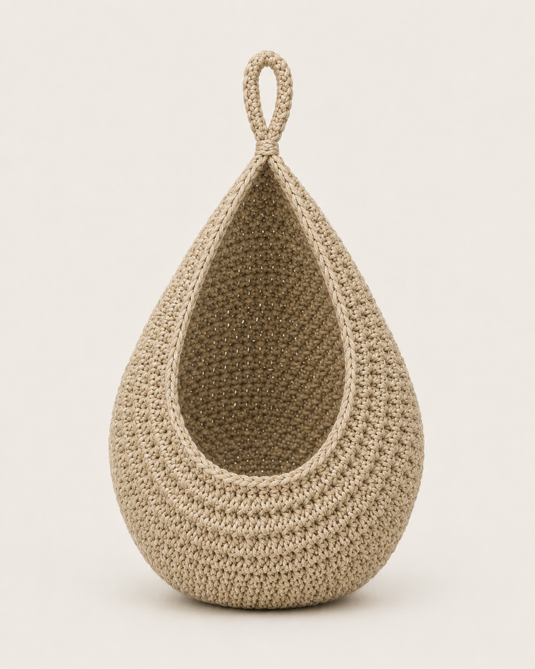 Hanging Fruit Net Basket - Hemp Rope