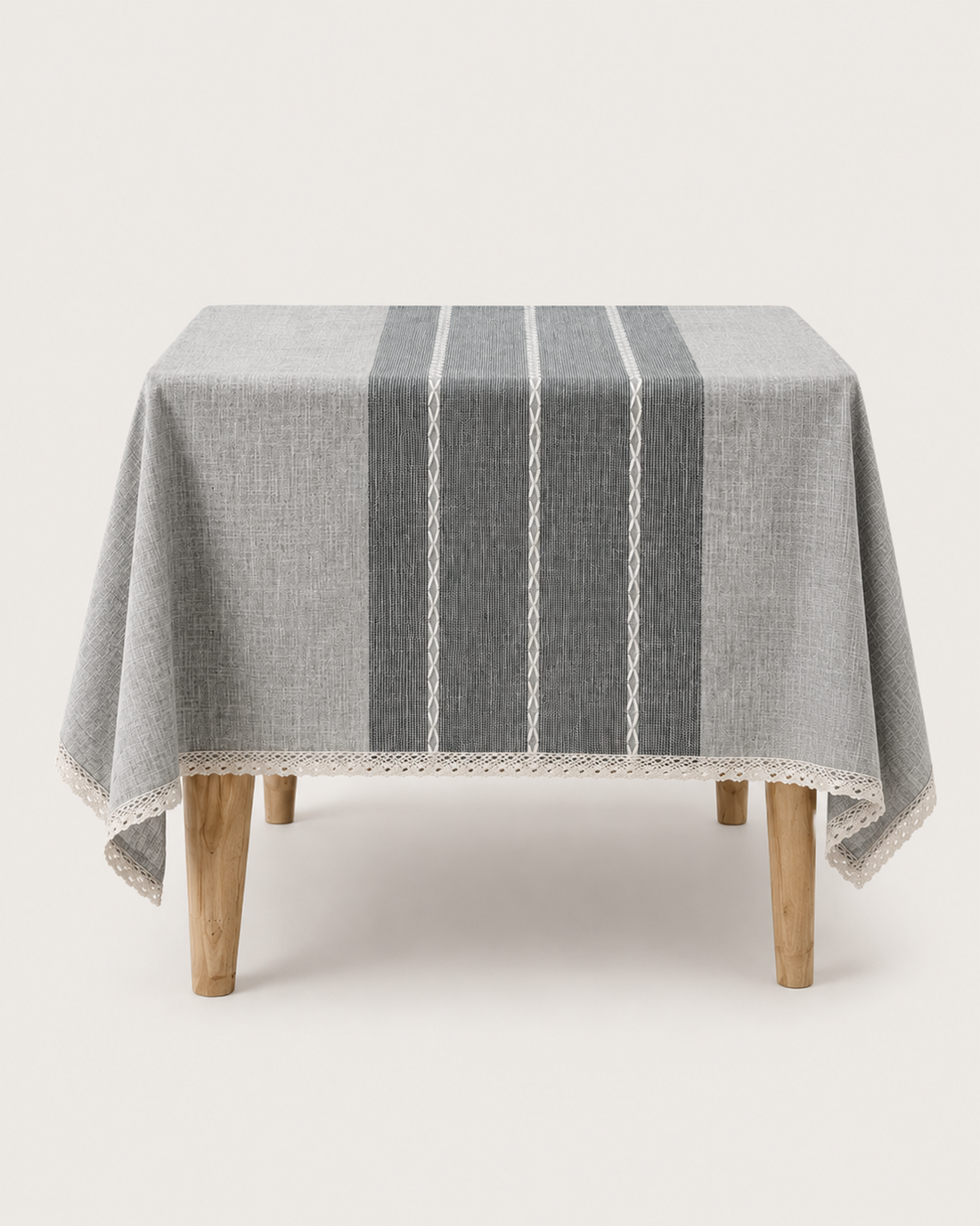 Linen Tablecloth - Early Autumn Grey