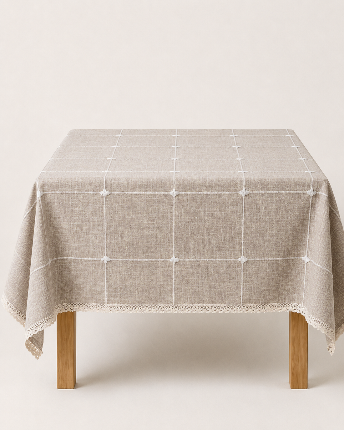 Linen Tablecloth - Hibiscus Coffee