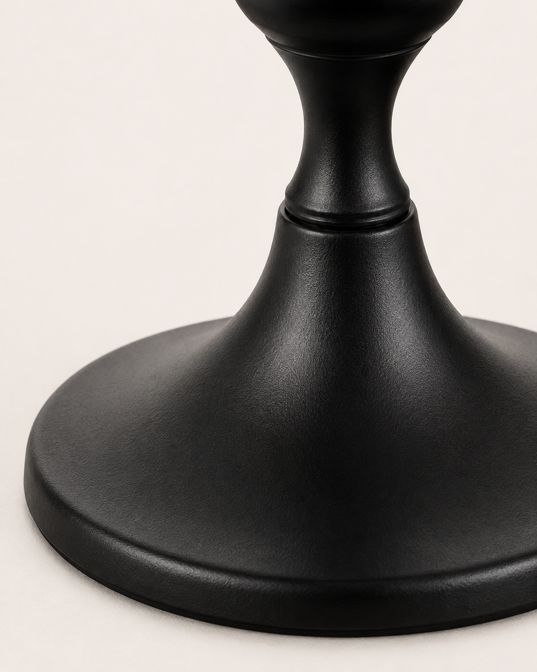 Metal Taper Candlestick - close-up detail