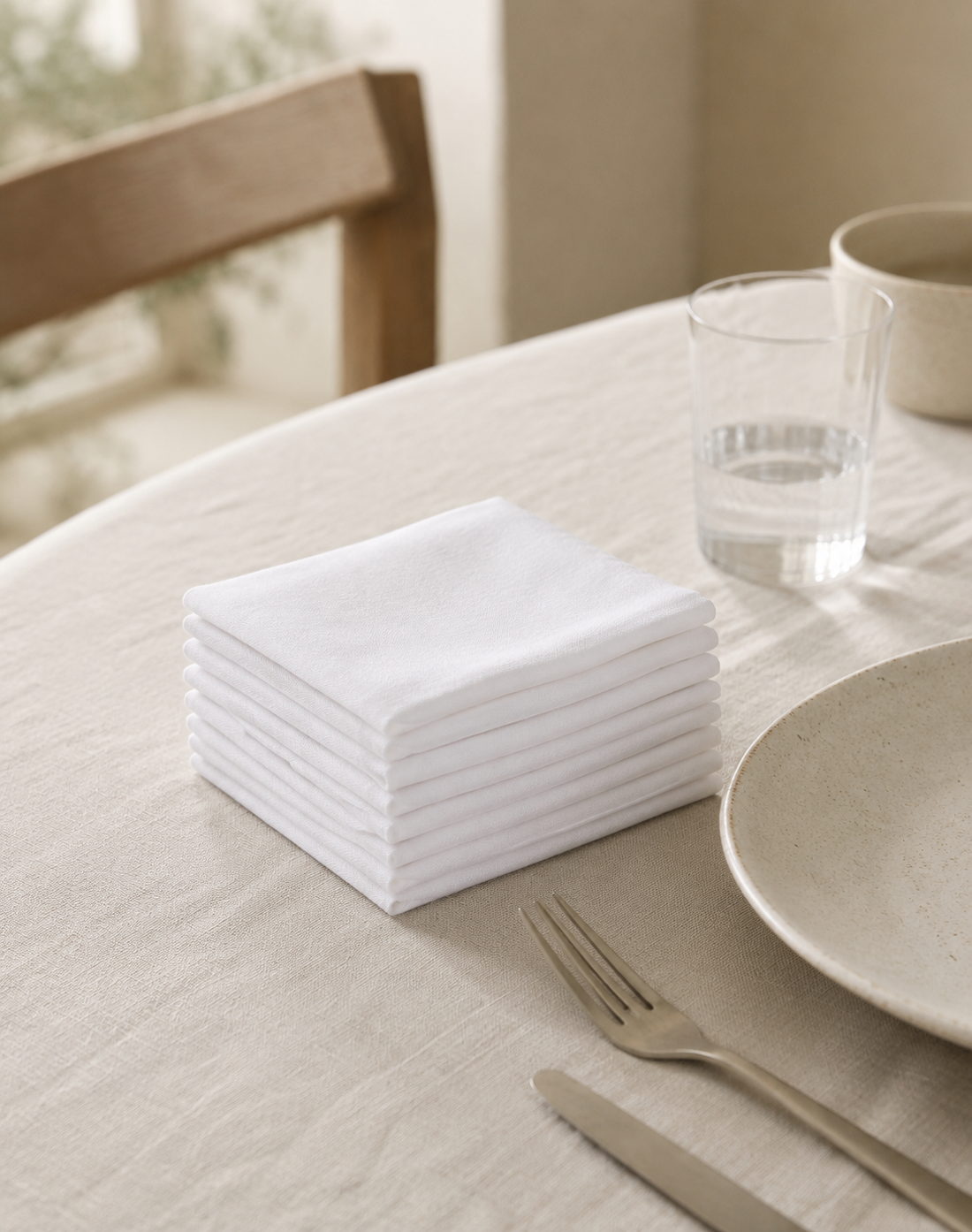 Natural Linen Napkin - lifestyle
