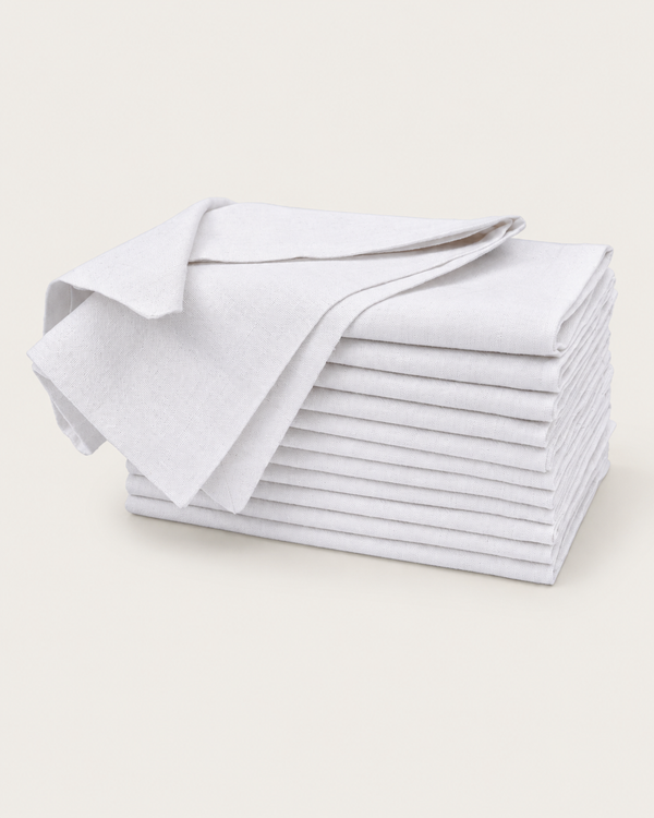 Natural Linen Napkin - White