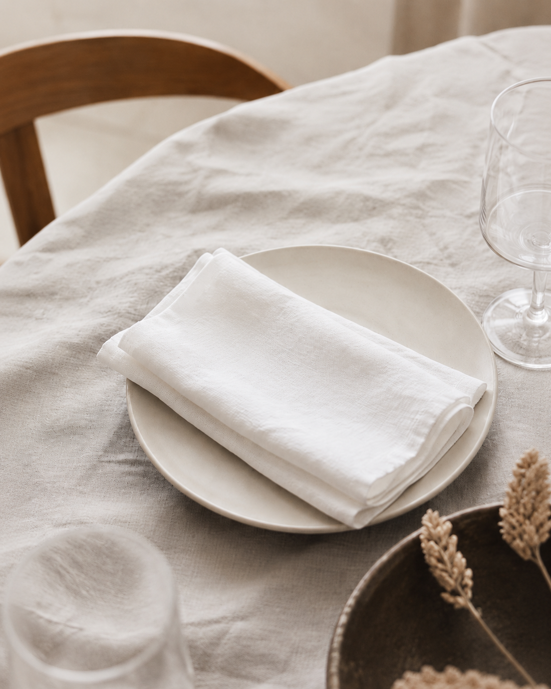 Solid Linen Napkin - lifestyle