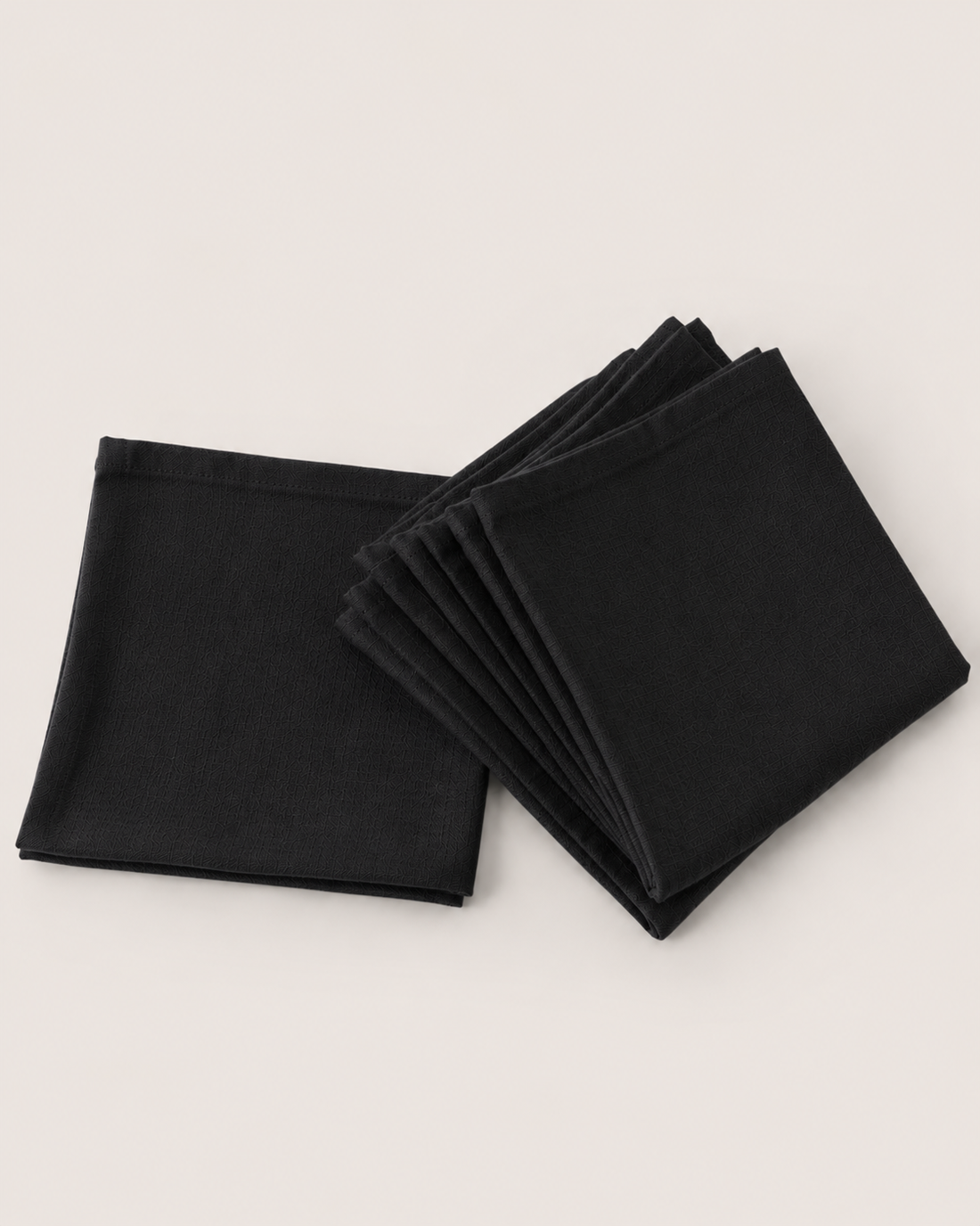 Solid Linen Napkin - Black