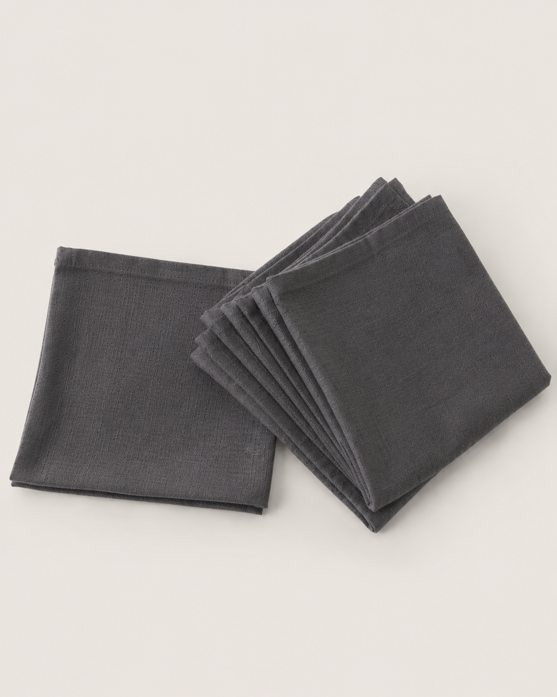 Solid Linen Napkin - Dark Grey