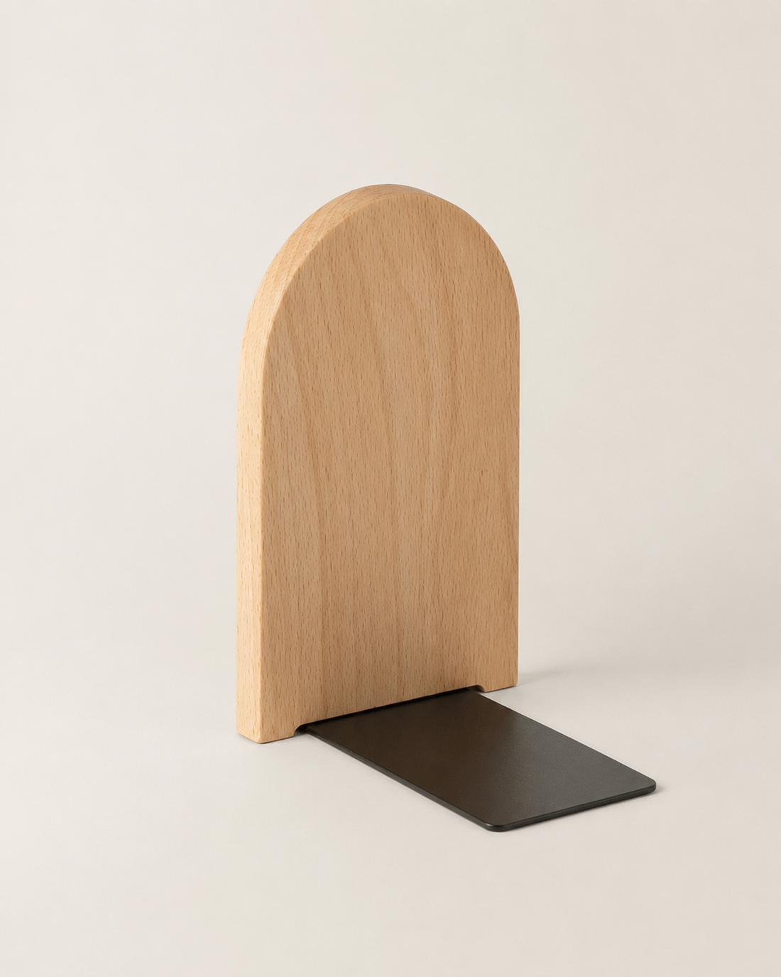 Solid Wood Bookend Stand on white background