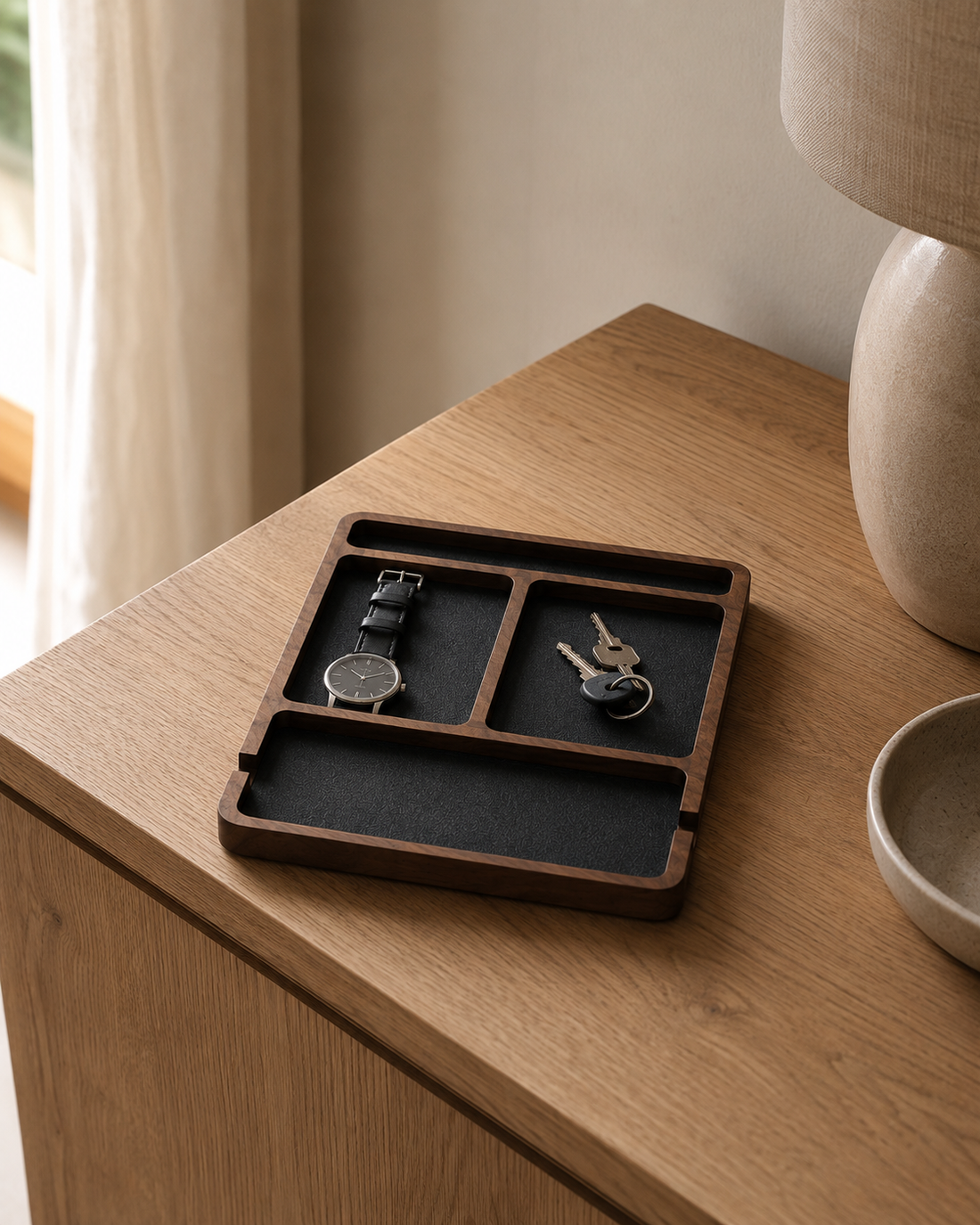 Walnut Valet Tray