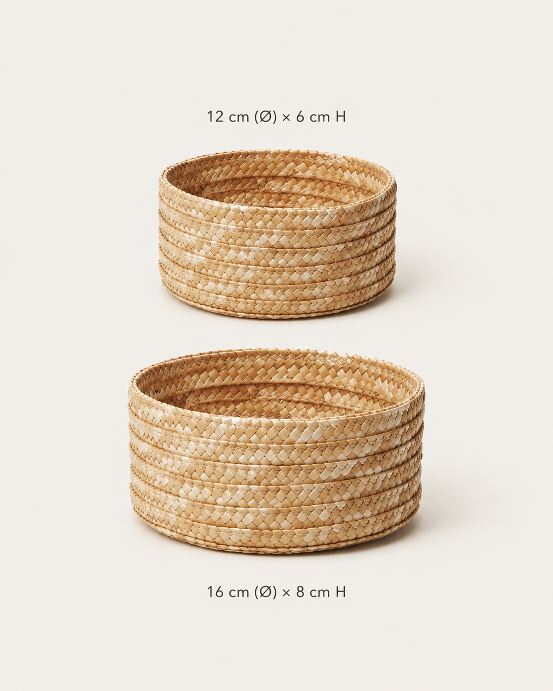 Woven Storage Basket on white background