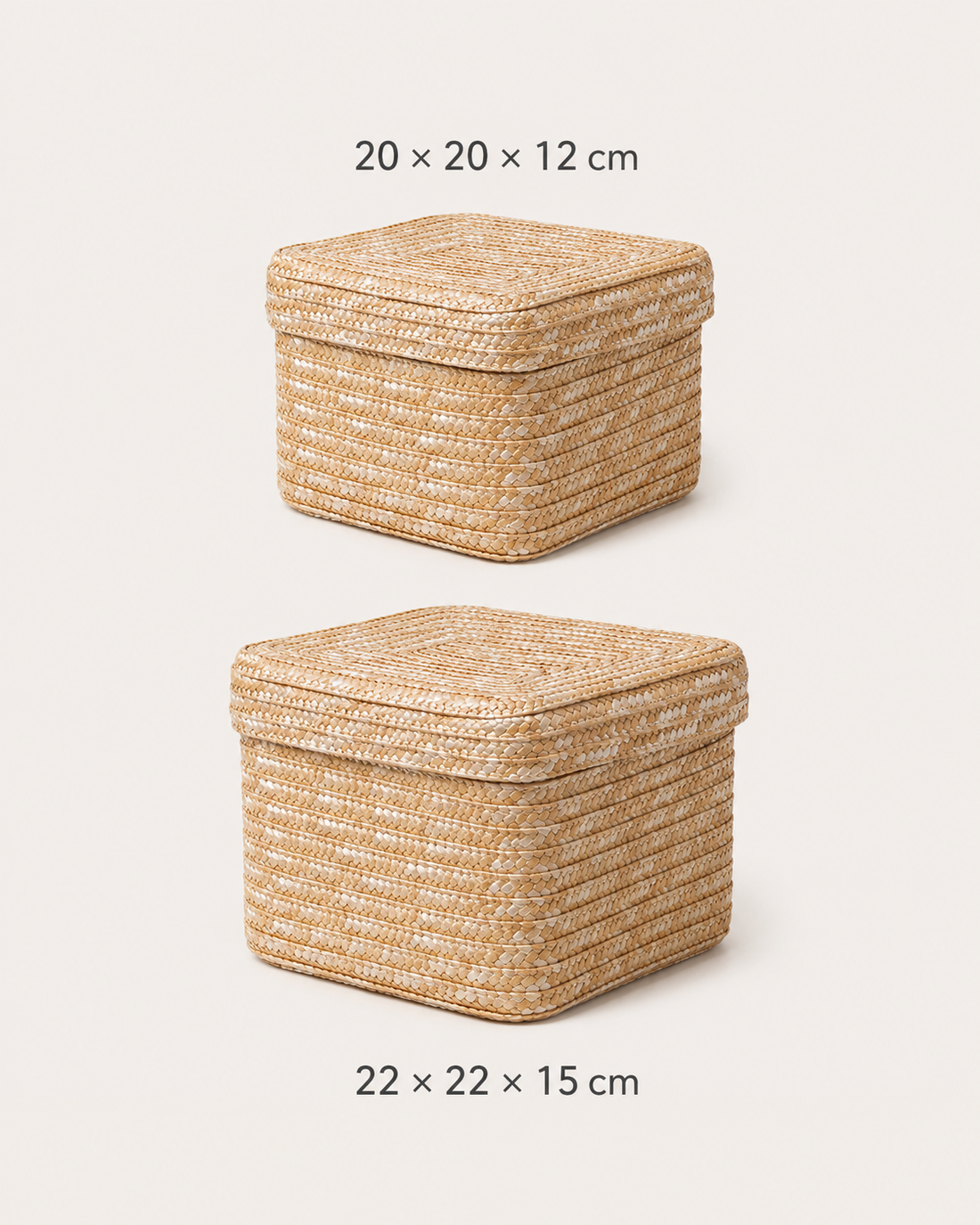 Woven Storage Basket on white background