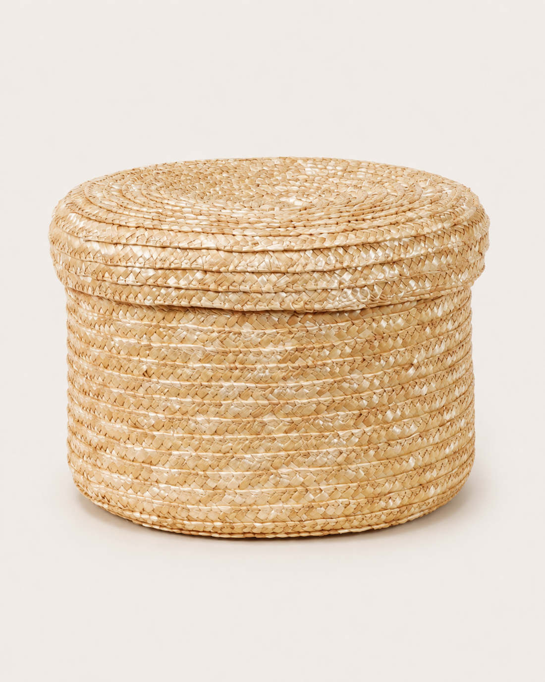 Woven Storage Basket on white background