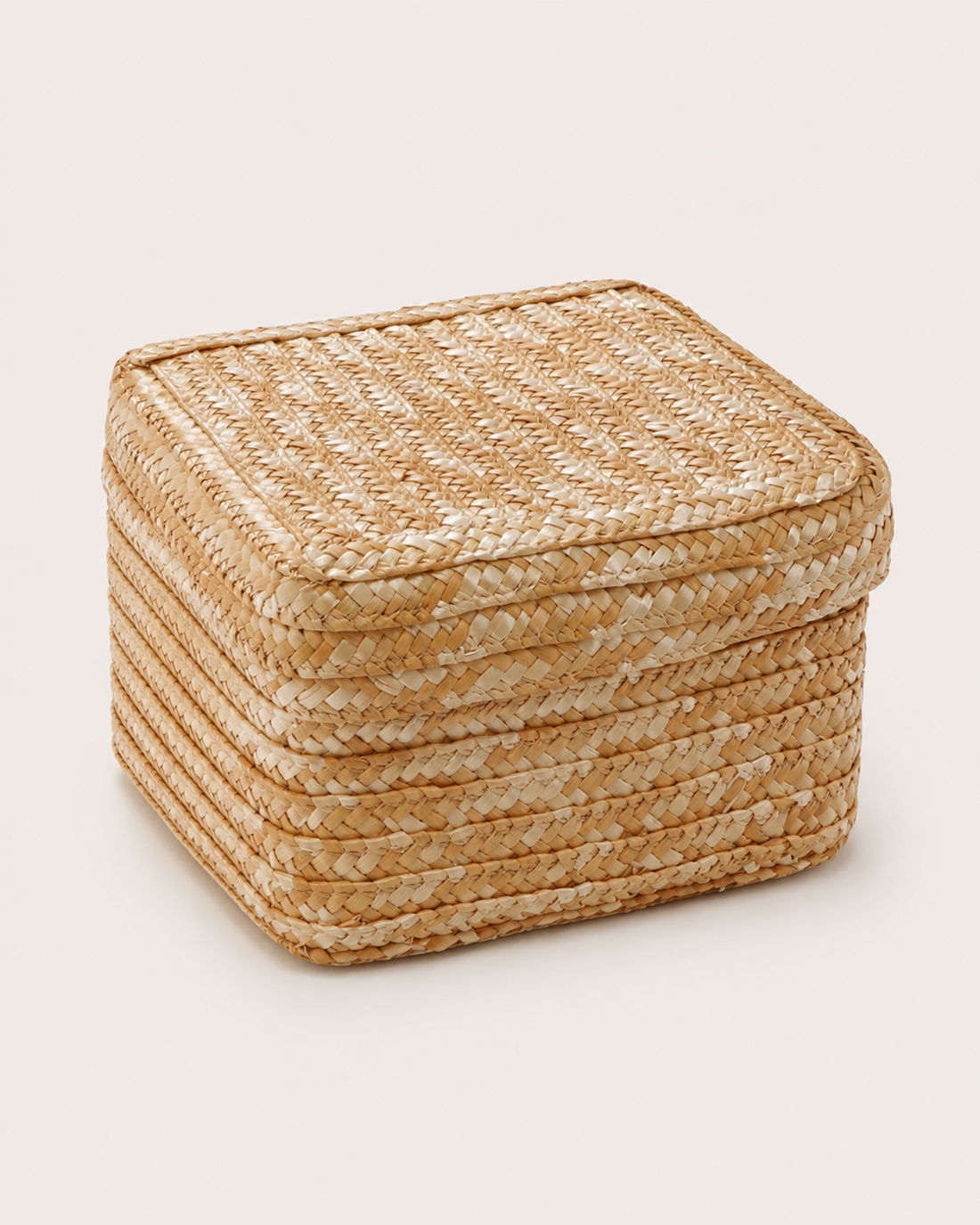 Woven Storage Basket on white background