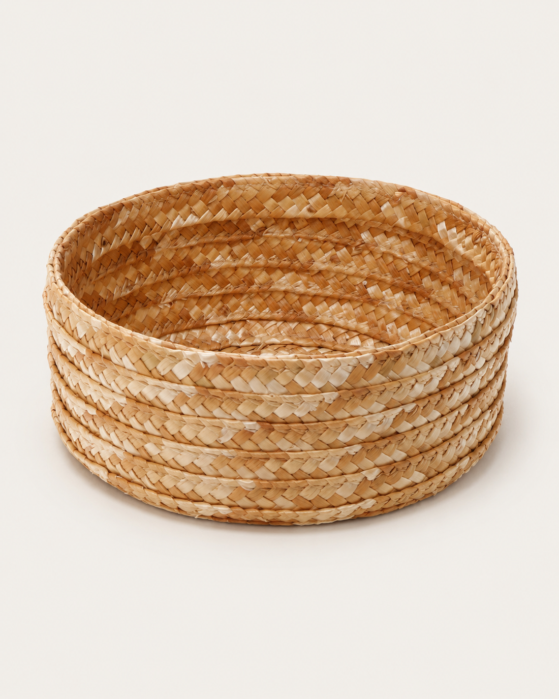 Woven Storage Basket on white background