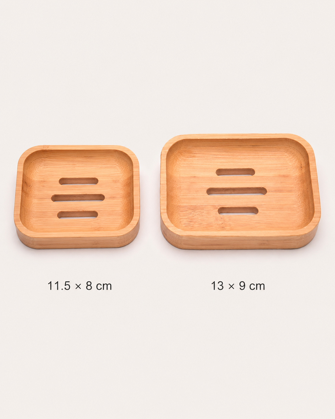 Wood Soap Box - size comparison Wood Solid Carved
