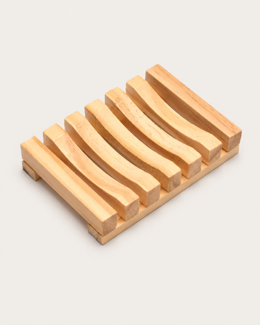 Wood Soap Box - Bamboo Framed Flat-Slat