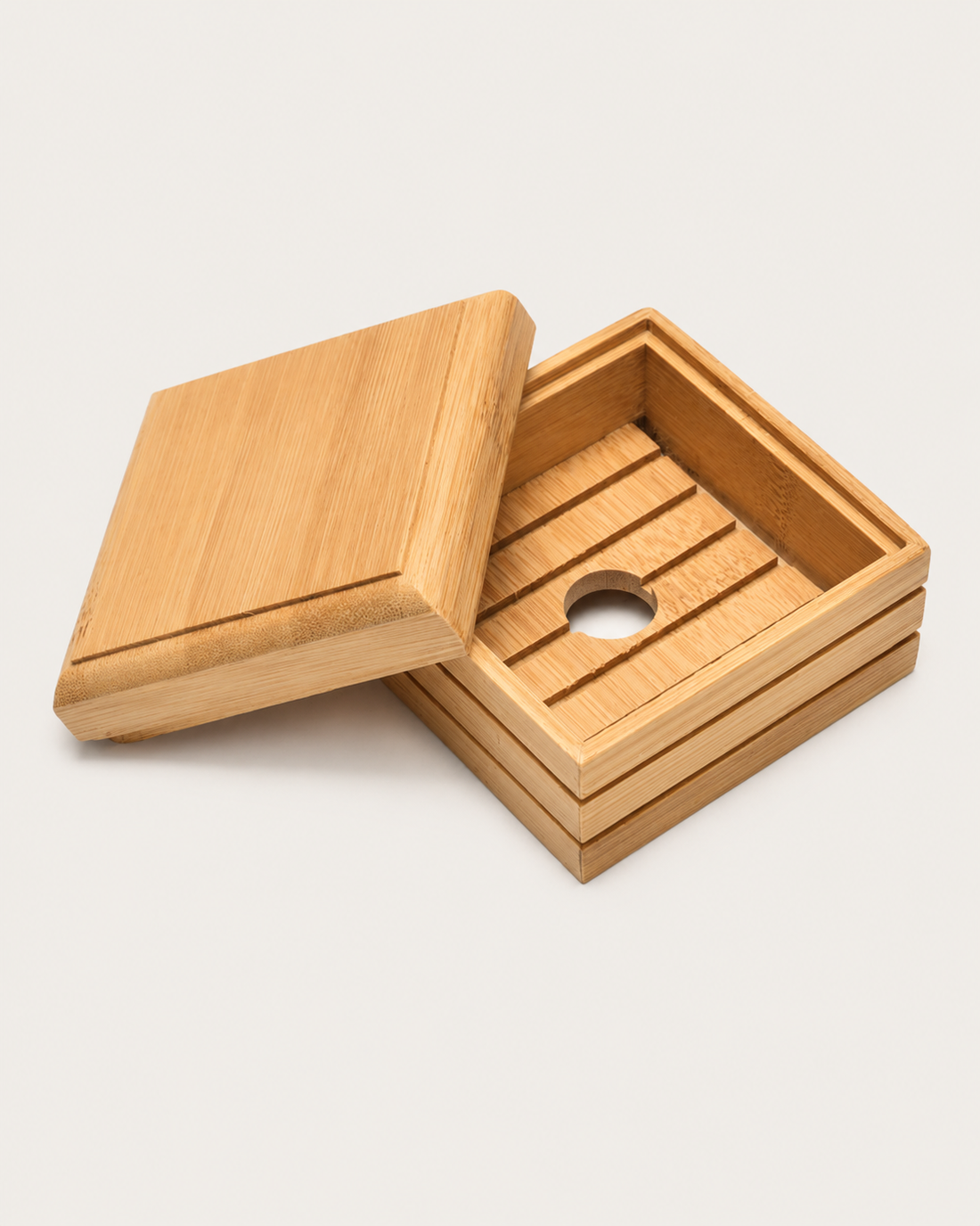 Wood Soap Box - Bamboo Lidded Box