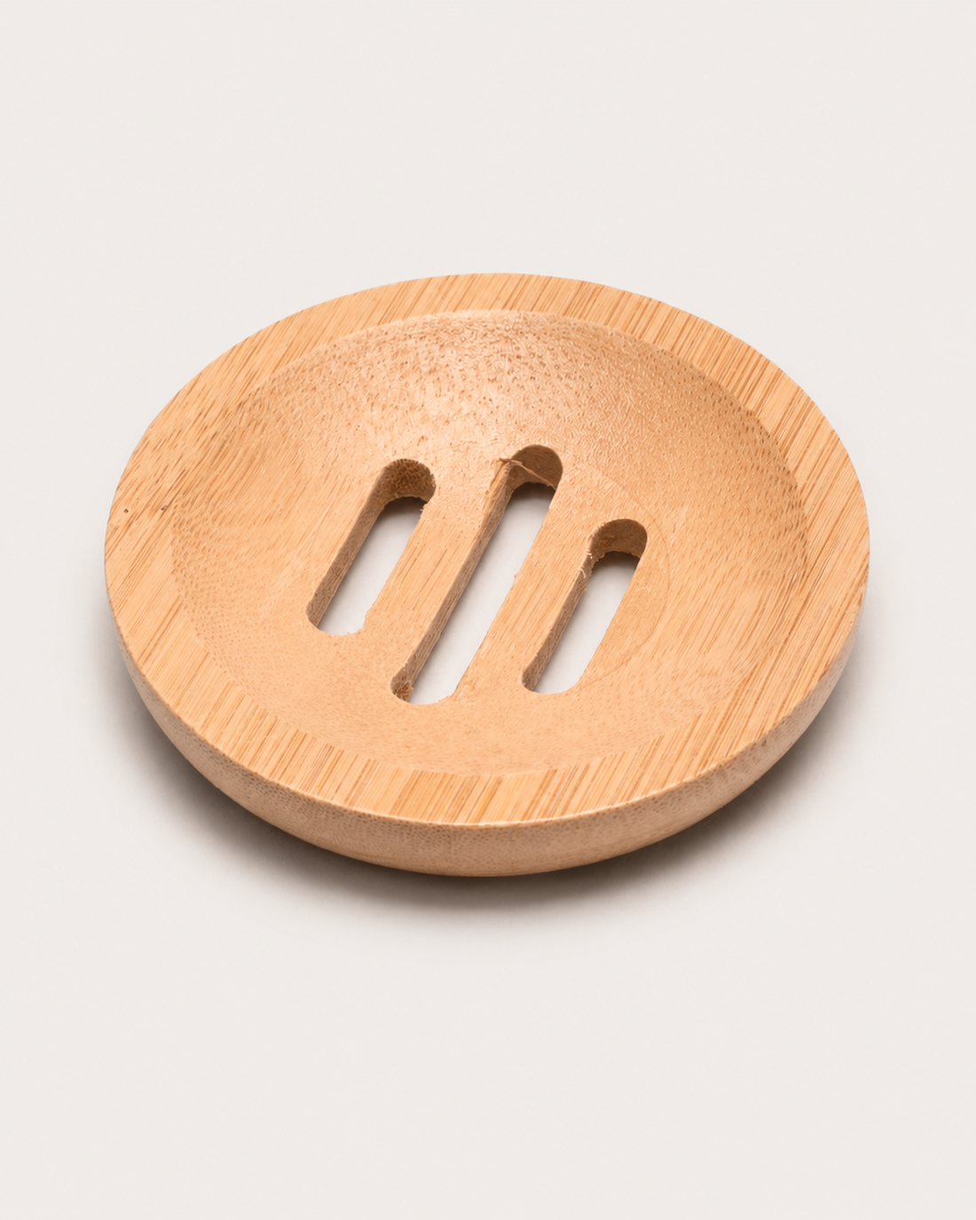 Wood Soap Box - Natural Round