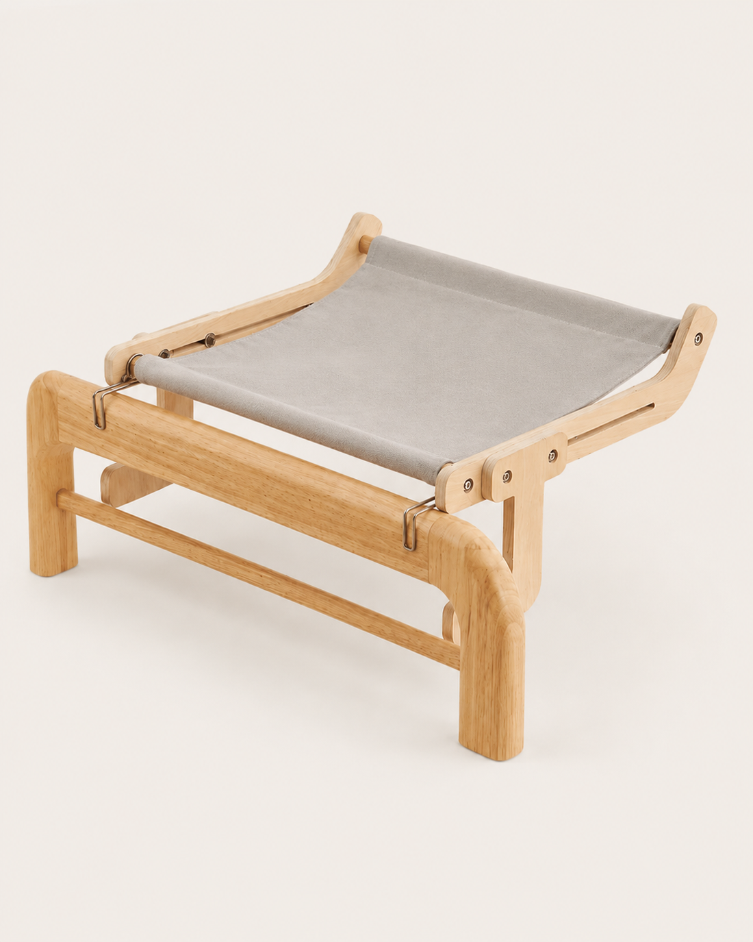 Wooden Hammock Cat Bed - Solid Grey