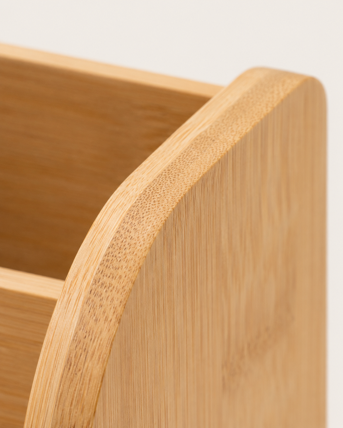 Wooden Pen Holder - close-up detail
